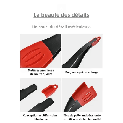 Spatule Pan en silicone 3-en-1 : Votre Allié Culinaire Polyvalent