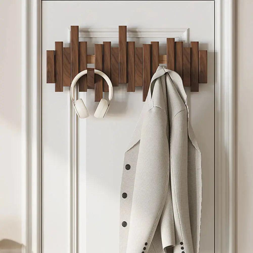 Porte-manteau mural multifonctionnel -TimberHanger, en bois naturel