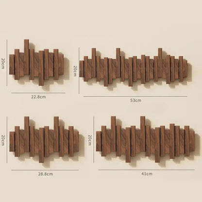 Porte-manteau mural multifonctionnel -TimberHanger, en bois naturel