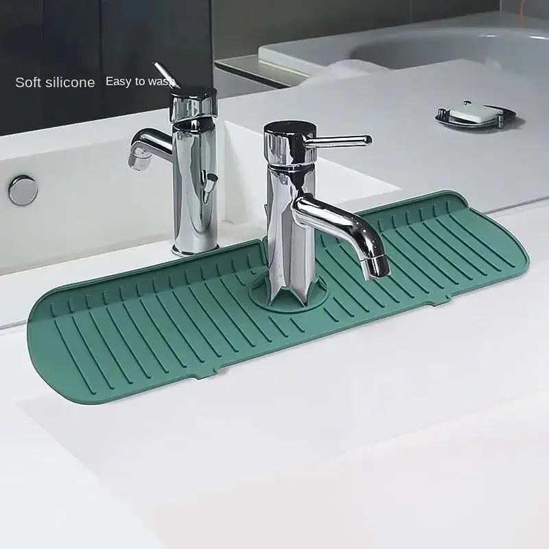 Tapis de robinet en silicone, protection contre les éclaboussures d'évier de cuisine