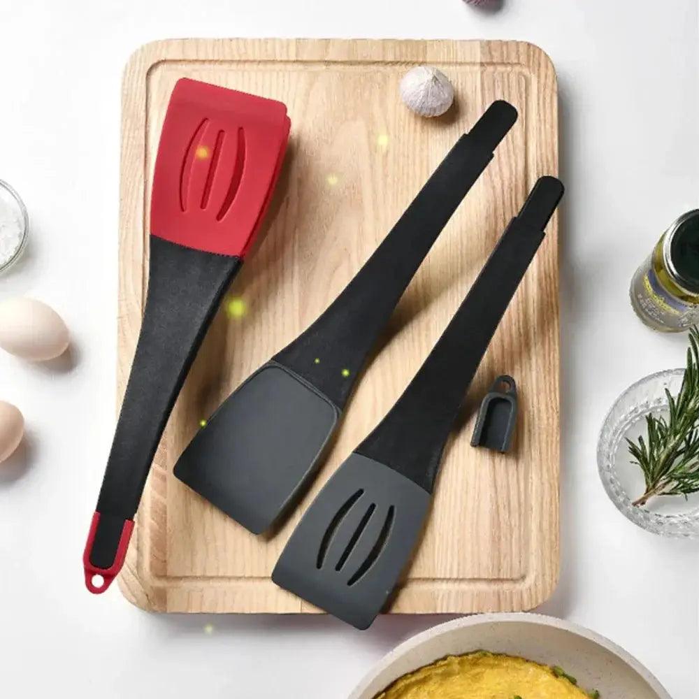 Spatule Pan en silicone 3-en-1 : Votre Allié Culinaire Polyvalent