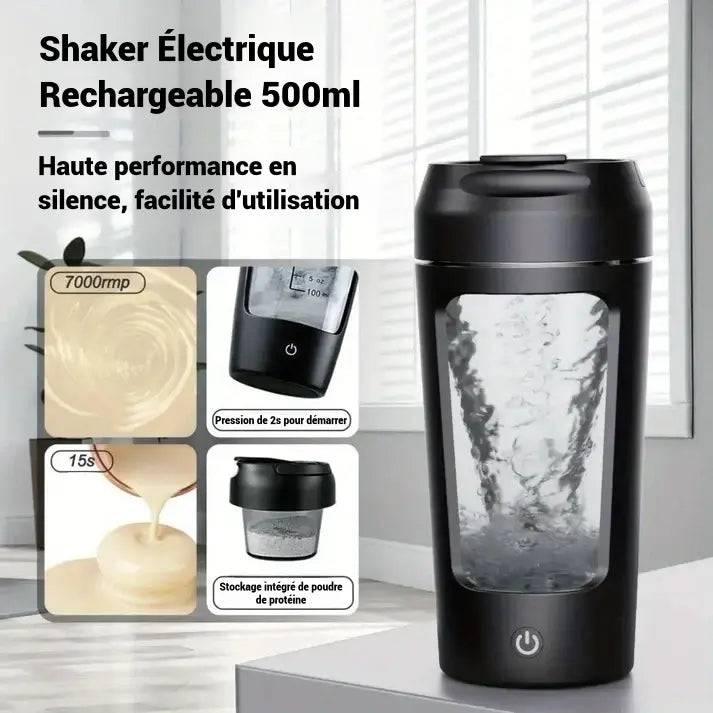 Shaker mélangeur électrique, shaker protéines rechargeable